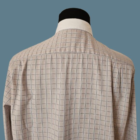 TASSO ELBA TAILORED FIT MEN LONG SLEEVE DRESS SHIRT - SIZE LARGE - Picture 6 of 7